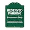 Signmission Reserved Parking Customers Only Unauthorized Vehicles Will Be Towed Away At Owner Exp, GW-1824-9757 A-DES-GW-1824-9757 - alternate 1